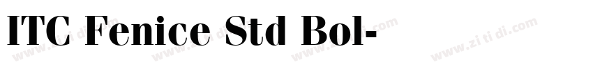 ITC Fenice Std Bol字体转换